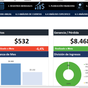 Sistema de Control Financiero en Excel (+ Complementos de regalo)